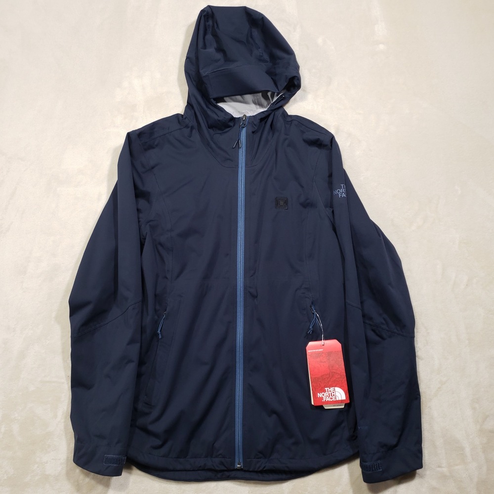 The North Face All Weather Jacket Womens Medium Urban Navy DryVent Hooded NEW